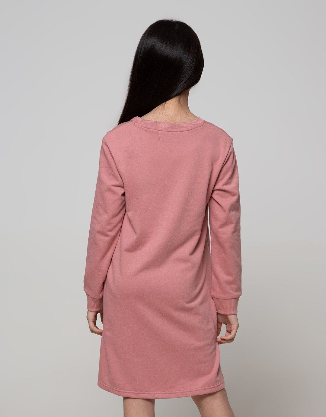 Nevada Long Sleeve Midi Dress Joyfull Silver Foil
