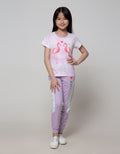 Nevada Jogger Knit Foil Love Side Cut And Sewn