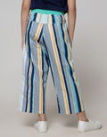 Nevada Long Pants Cullote With Stripes Print