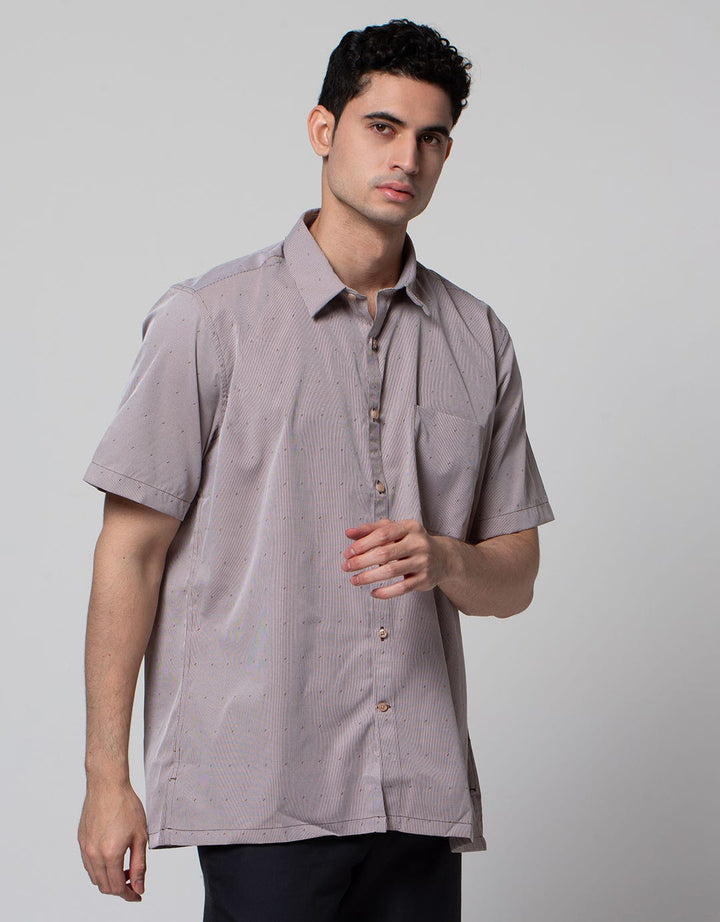 Stanley Adams Short Sleeve Shirt Stripes Regular