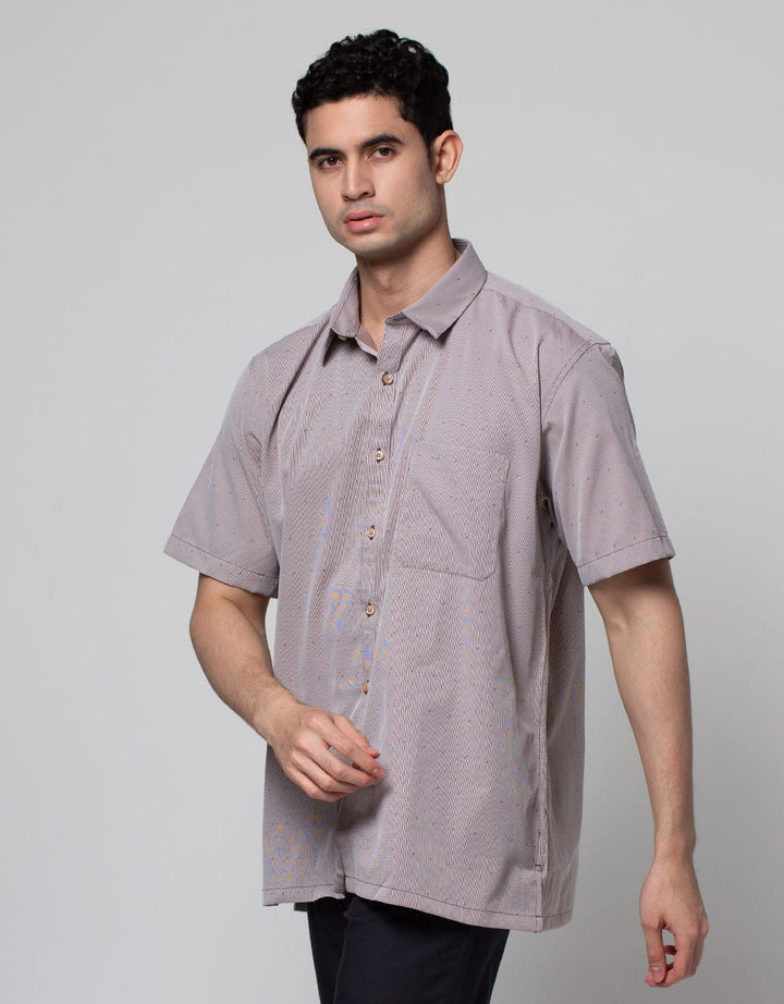 Stanley Adams Short Sleeve Shirt Stripes Regular