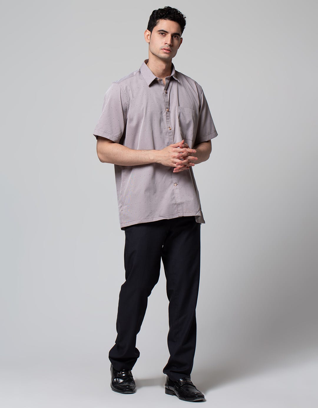 Stanley Adams Short Sleeve Shirt Stripes Regular
