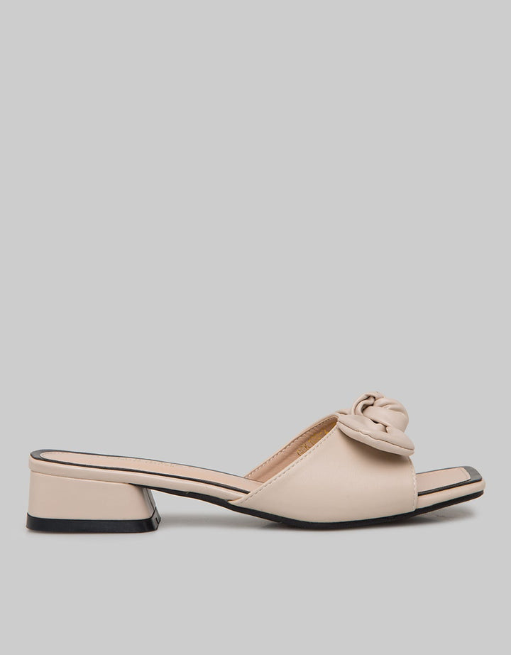 Peter Keiza Ribbon Low Chunky Heels