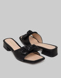 Peter Keiza Ribbon Low Chunky Heels