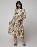 St. Yves Long Sleeve Maxi Dress Baby Breath