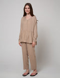 St. Yves Long Sleeve Pyjama Pants Plain Niaga