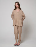St. Yves Long Sleeve Pyjama Pants Plain Niaga