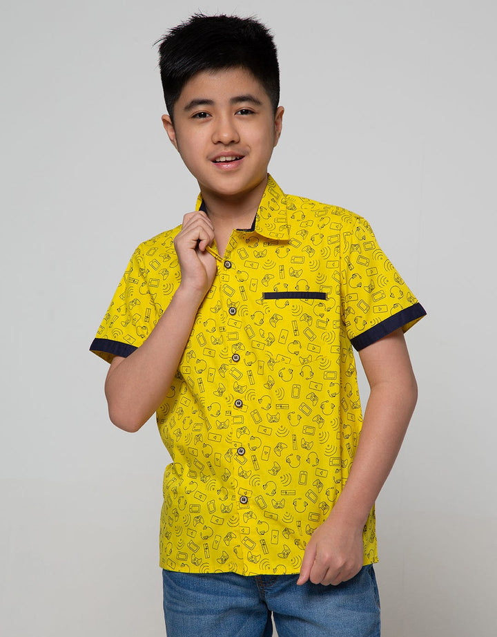 Aero Short Sleeve Shirt Shirt Full Print Poplin Print Games