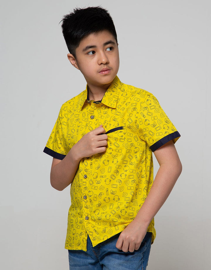 Aero Short Sleeve Shirt Shirt Full Print Poplin Print Games