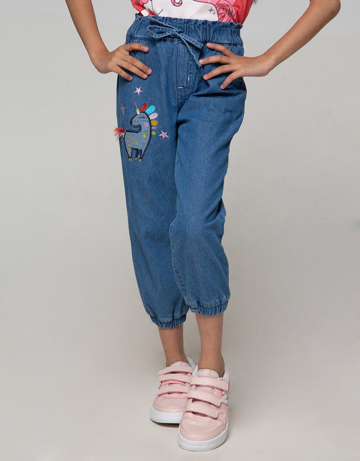 Little M Jogger Unicorn Embro