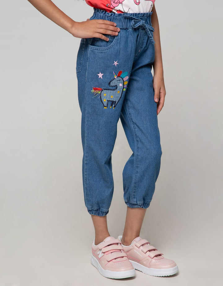 Little M Jogger Unicorn Embro