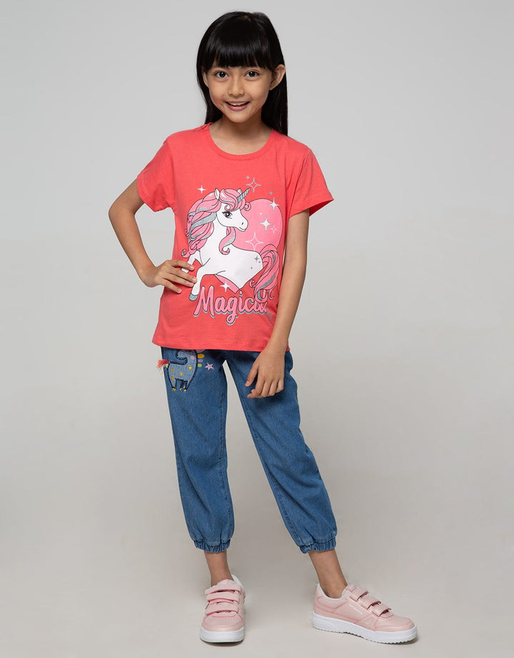 Little M Jogger Unicorn Embro