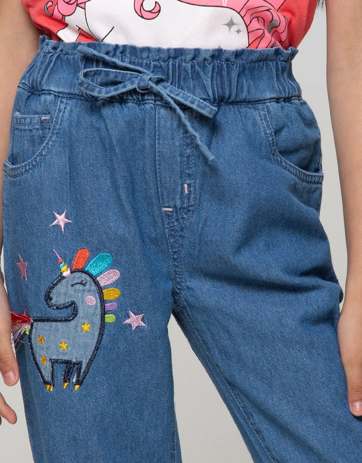 Little M Jogger Unicorn Embro