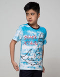 Aero Short Sleeve T-Shirt Full Print Tiedye Shark Attack