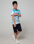 Aero Short Sleeve T-Shirt Full Print Tiedye Shark Attack