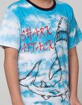Aero Short Sleeve T-Shirt Full Print Tiedye Shark Attack