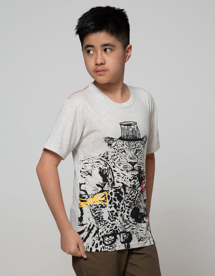 Aero Short Sleeve T-Shirt Print Regu Family Tiger