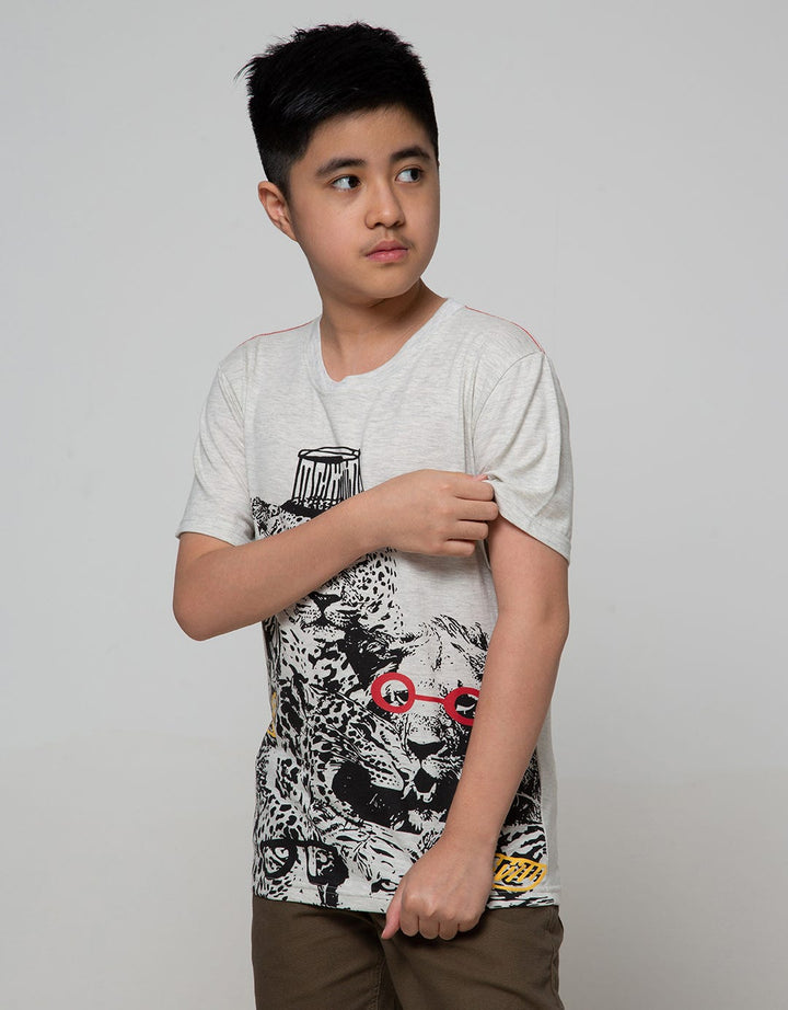 Aero Short Sleeve T-Shirt Print Regu Family Tiger