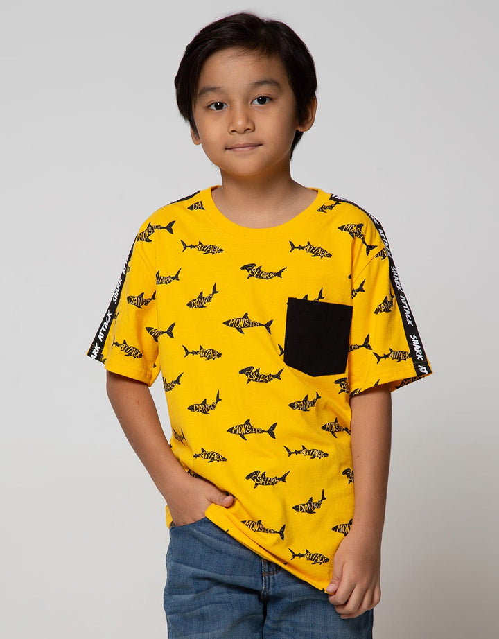 Aero Short Sleeve T-Shirt Printnofloc Many Shark
