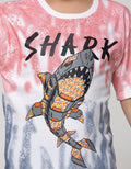 Aero Short Sleeve T-Shirt Full Print Regu Ombre Shark Onne