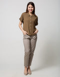 Connexion Ankle Pants With Elastic Waist Half
