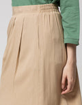 Connexion Midi Skirt Crinkle Rayon Slit Half