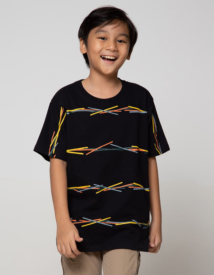 Nevada Short Sleeve T-Shirt Short Sleeve Multicolour Lines