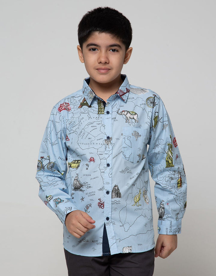 Nevada Long Sleeve Shirt  Map
