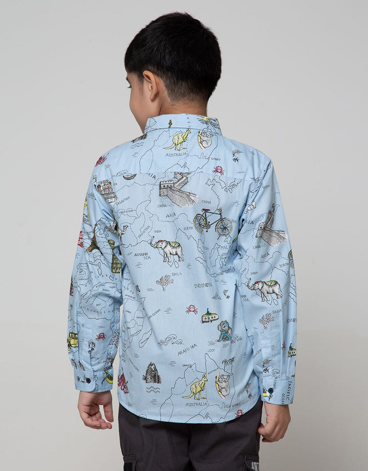 Nevada Long Sleeve Shirt  Map