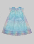 Kidz Too Short Sleeve Midi Dress Tile Rainbow