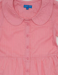 Kidz Too Long Sleeve Maxi Dress Modest Body Tangan Kerut Bawah Susun