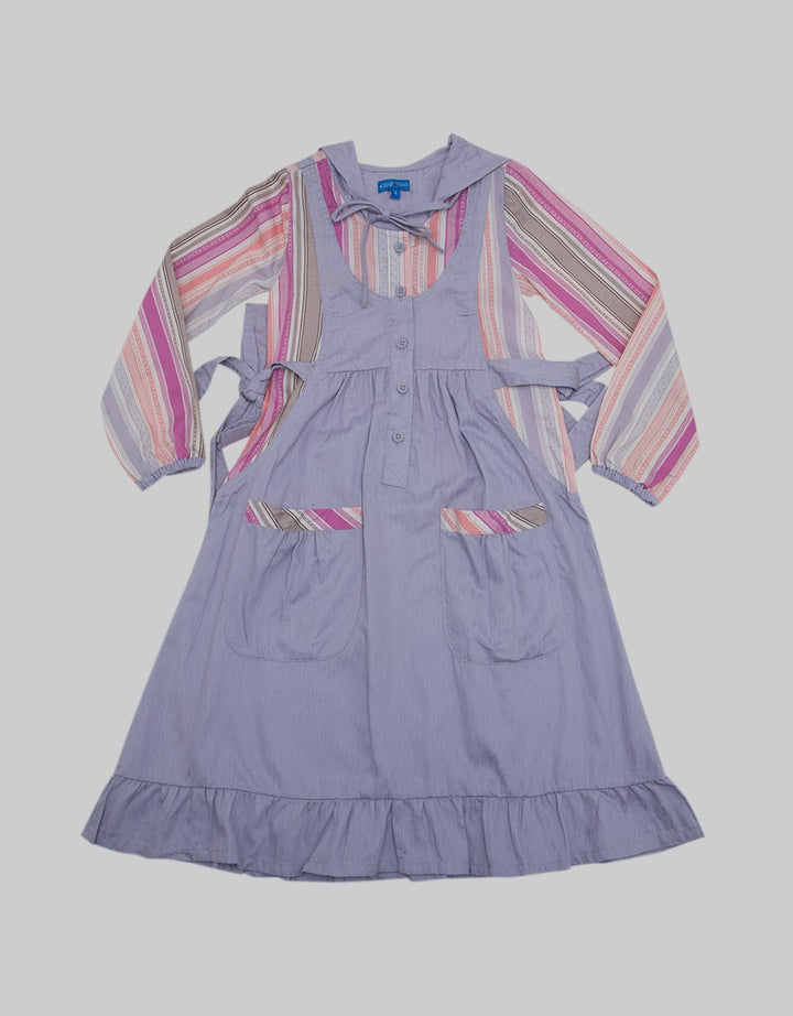 Kidz Too Long Sleeve Maxi Dress Modest Doby Kombinasi