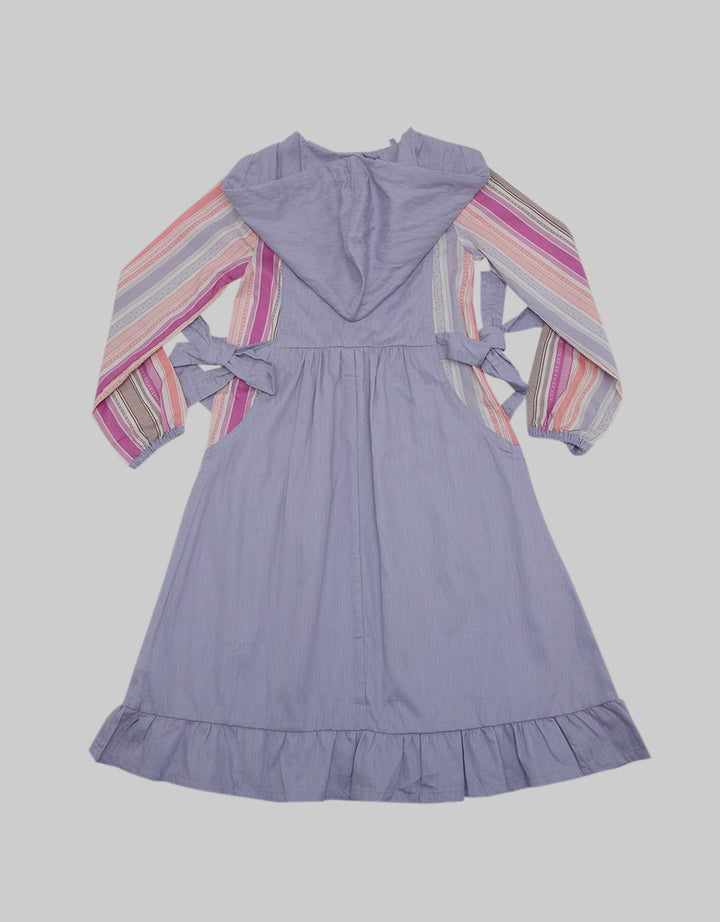 Kidz Too Long Sleeve Maxi Dress Modest Doby Kombinasi