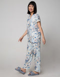St. Yves Short Sleeve Pyjama Pants Agapanthus