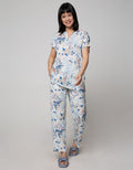 St. Yves Short Sleeve Pyjama Pants Agapanthus