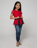 Exit Girls Ailza Brokat Blouse With Black Ribbon