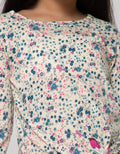 Exit Girls Blue Flower Shirt