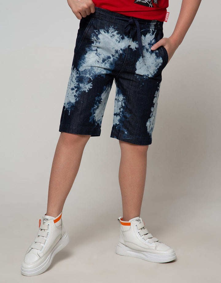 Nevada Short Denim Crop Denim Tye Dye