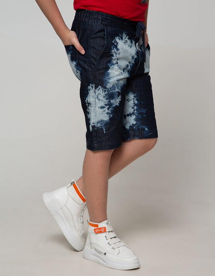 Nevada Short Denim Crop Denim Tye Dye