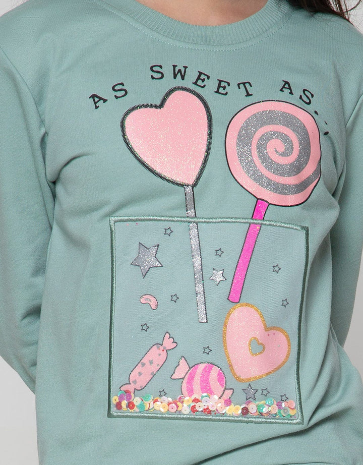 Aero Sweatshirt Sweet With Candy