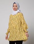 Annisa Long Sleeve Tunic Printed With Smoke Sleeve