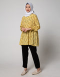 Annisa Long Sleeve Tunic Printed With Smoke Sleeve