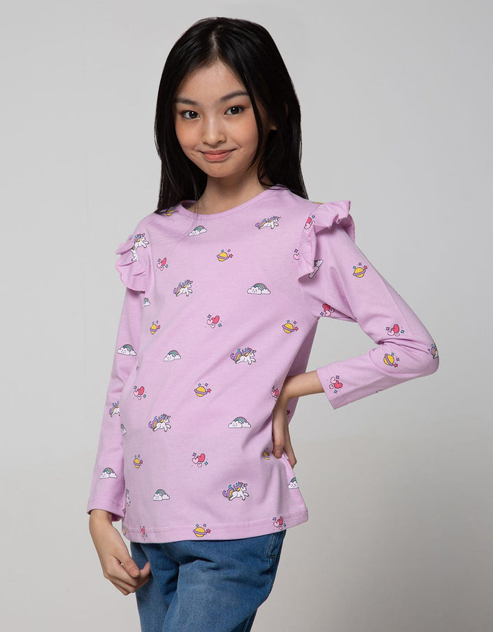 Aero Long Sleeve T-Shirt Full Print Geber Unicorn