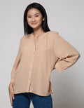 St. Yves Blouse Rayon Krinkle