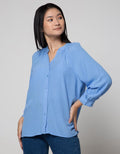 St. Yves Blouse Rayon Krinkle
