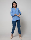 St. Yves Blouse Rayon Krinkle