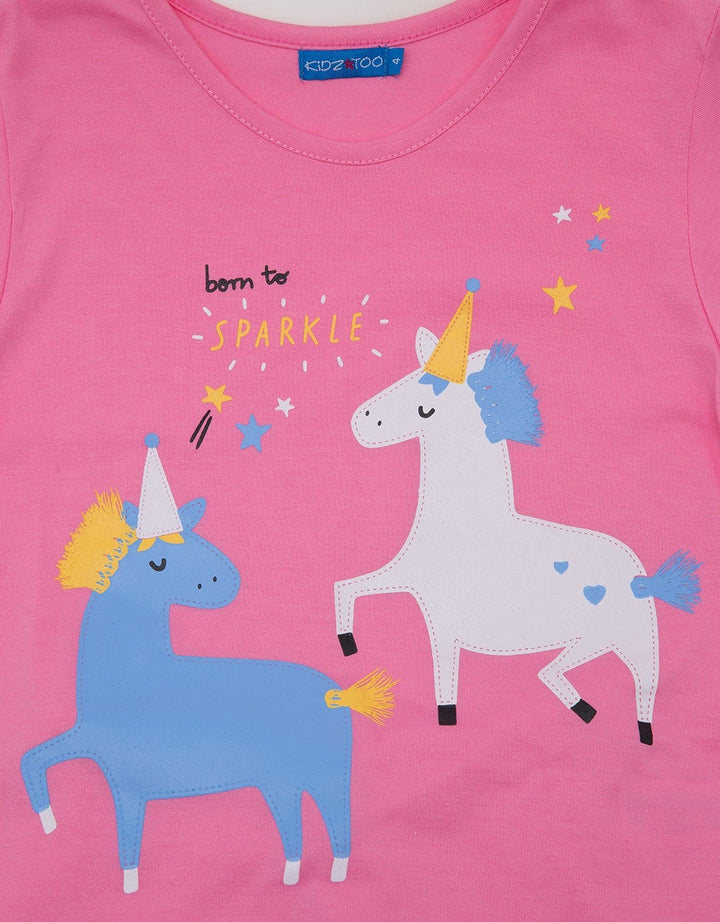 Kidz Too Top Bottom Set Piyama Unicorn