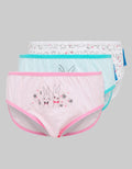 Kidz Too Brief Pack 3 Underwear Girls Bunny Flower