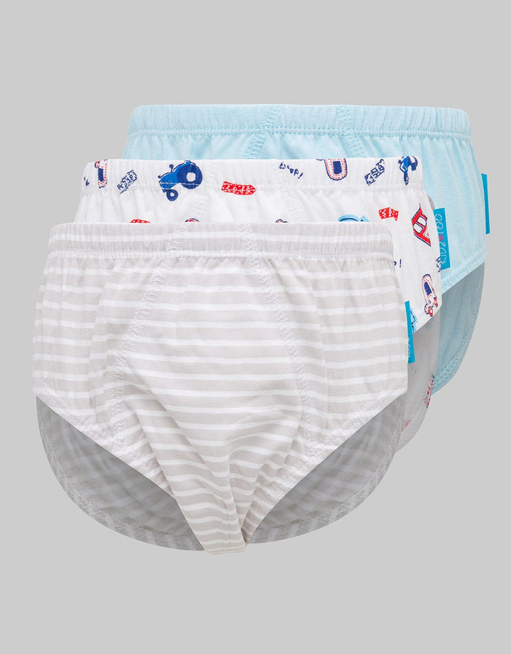 Kidz Too Brief Pack Of 3 Boys Pants Mobil