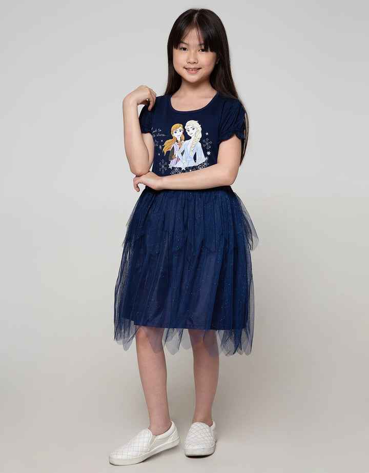 Disney Frozen Magical Season Short Sleeve Midi Dress